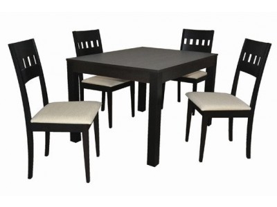 Stôl KETTY ROZŤAHOVACÍ 1ks + Stolička SISA 4ks
