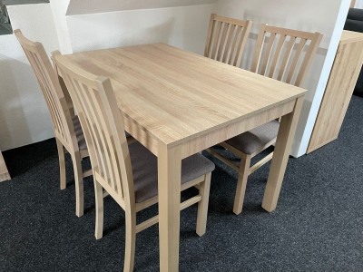 Zostava: stôl MONZA + stolička THOMAS (LC)