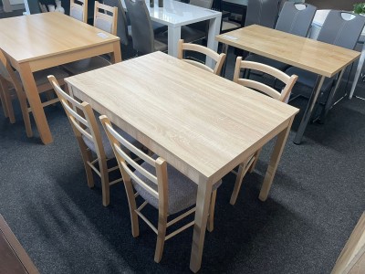 Zostava: stôl BERGAMO + stoličky D141 (LC)