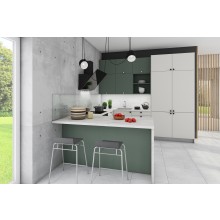 Kuchyňa HOME taupe sivá a zelená verde